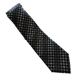 Alexander‎ Julian Colours Mens Black Green Geometric Neck Tie